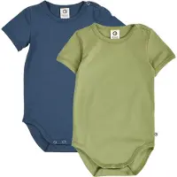 Müsli Barboteuse / body bleu foncé / vert clair