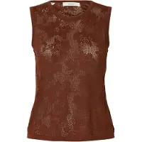 Selected Tops en tricot 'SLFTOLED' marron