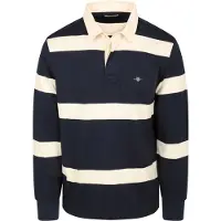Gant Polo Heavy Rugger Shield Rayé Marine/Blanc Bleu foncé Bleu Blanc taille XXL
