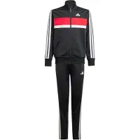 Adidas Seasonal Essentials Tiberio 3 Stripes Tricot Tracksuit Noir 13-14 Years Enfants