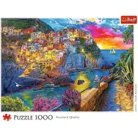 Trefl Puzzle 1000 : Promenade nocturne dans les Cinque Terre –