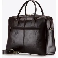 Light Prestige Sacoche pour ordinateur portable Wittchen en cuir pour femme, marron