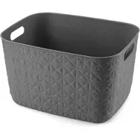 Curver Softex Grand panier de rangement 19L Anthracite (29.20 cm)