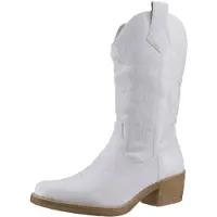 Elara Bottes de cowboy blanc