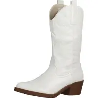 Elara Bottes de cowboy blanc