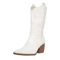 Elara Bottes de cowboy blanc