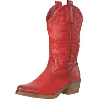 Elara Bottes de cowboy rouge