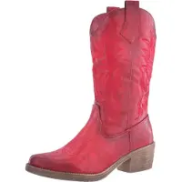 Elara Bottes de cowboy rouge