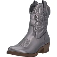 Elara Bottes de cowboy argent