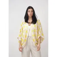 Elara Cardigan oversize écru / jaune