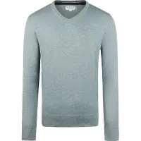 Mcgregor Pull Laine Mérinos Col V Vert Sage