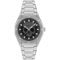 Philipp Plein Watches Montre à affichage analogique 'Deluxe' noir / argent