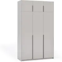 Margaret Hadas24 Armoire APOLLONIA I sans miroir, armoire à portes battantes, style moderne, armoire, grand espace de rangement 150 x 250 cm (couleur cachemire, poignées noires)