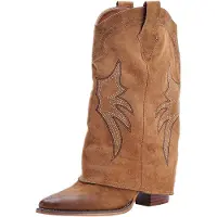 Elara Bottes de cowboy camel