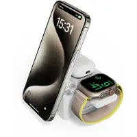 CubeNest 3in1 Wireless Magnetic Charger E311 compatible avec Magsafe