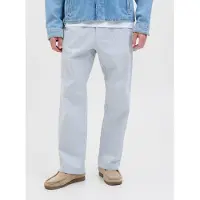 Jack & Jones Pantalon bleu-gris / blanc