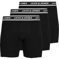 Jack & Jones Plus Boxers 'JACSolid' noir / blanc