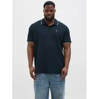 Jack & Jones Austin Plus Size Short Sleeve Polo Bleu 2XL Homme