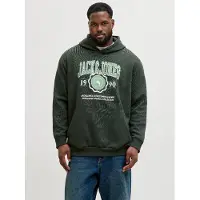 Jack & jones Plus Sweat-shirt vert / blanc