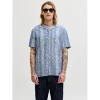 Jack & Jones Chemise 'Summer' bleu denim / blanc