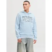 Jack & Jones Sweat-shirt bleu ciel / noir / blanc