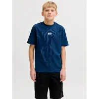 Jack & Jones Junior T-Shirt 'JCOBreeze' bleu / blanc