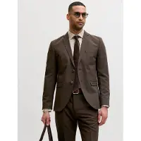 Jack & Jones Veste de costume 'JPRFranco' marron