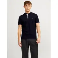 Jack & Jones T-Shirt 'JJEPaulos' bleu marine / blanc