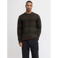Jack & Jones Pull-over marron / noir