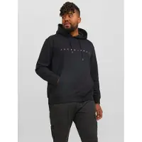 Jack & Jones Star Plus Size Hoodie Noir 6XL Homme