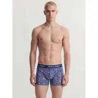 Jack & Jones Boxers 'JACKEVIN' bleu roi / orange clair / blanc