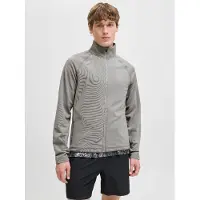 Jack & Jones Veste de survêtement 'CNZ' gris / blanc
