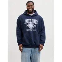 Jack & jones Plus Sweat-shirt bleu marine / violet clair / blanc