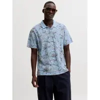 Jack & Jones Premium T-Shirt 'JPRBLUHawaii' bleu clair / greige / olive / pitaya