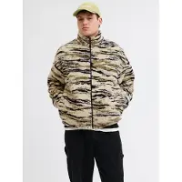 Jack & Jones Veste en polaire beige / moutarde / noir