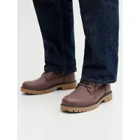 Jack & Jones Bottines à lacets 'JFWFINIUS' brun foncé