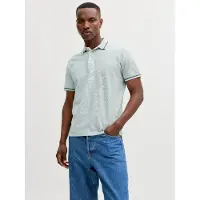 Jack & Jones T-Shirt 'JJEPaulos' bleu pastel / pétrole / blanc