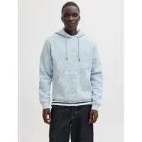 Jack & Jones Sweat-shirt 'JJESoho' bleu pastel / blanc