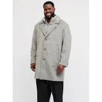 Jack & jones Plus Manteau mi-saison 'JPRBLASTANFORD' gris chiné