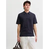 Jack & Jones Milano Knit Short Sleeve Polo Bleu S Homme