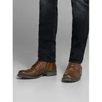 Jack & Jones Bottines à lacets 'Russel' marron