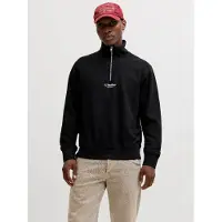 Jack & Jones Sweat-shirt 'JJESoho' noir / blanc