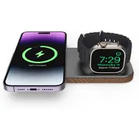 CubeNest 2in1 Wireless Magnetic Charger K200 - Gris compatible avec Magsafe