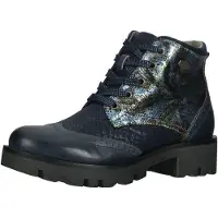 LAURA VITA Bottines à lacets bleu / bleu foncé