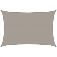 vidaXL Voile d'ombrage 160 g/m² rectangulaire gris clair 2,5x4 m PEHD