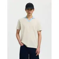 Selected T-Shirt beige / bleu clair