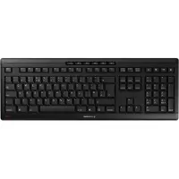 Cherry Clavier sans fil Contour Design Stream, modèle universel RF, compatible USB, disposition QWERTY britannique, couleur noire