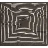 Comma Foulard brun foncé / blanc