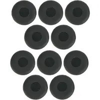 Jabra E02260 Coussinets en cuir pour Evolve 20-65 - noir, cuir, 10 pièces