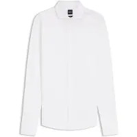 BOSS Chemise Slim en coton stretch à rayures facile à repasser